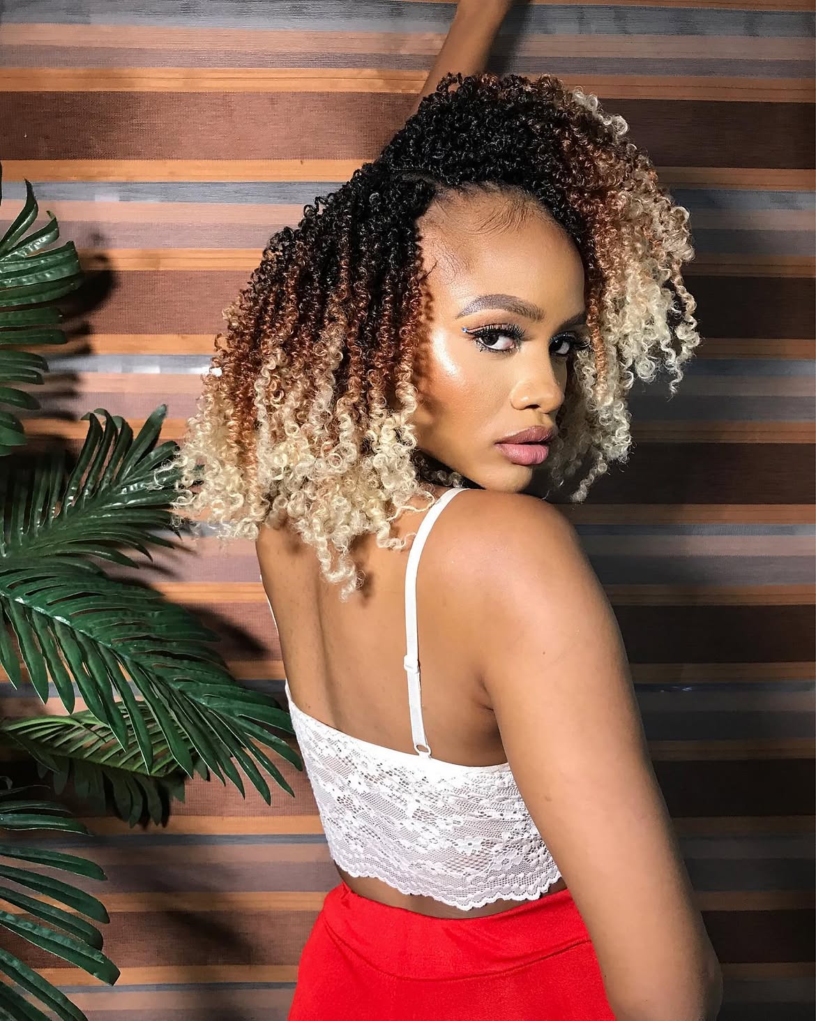 Chic Crochet Braids With Ombre Curls