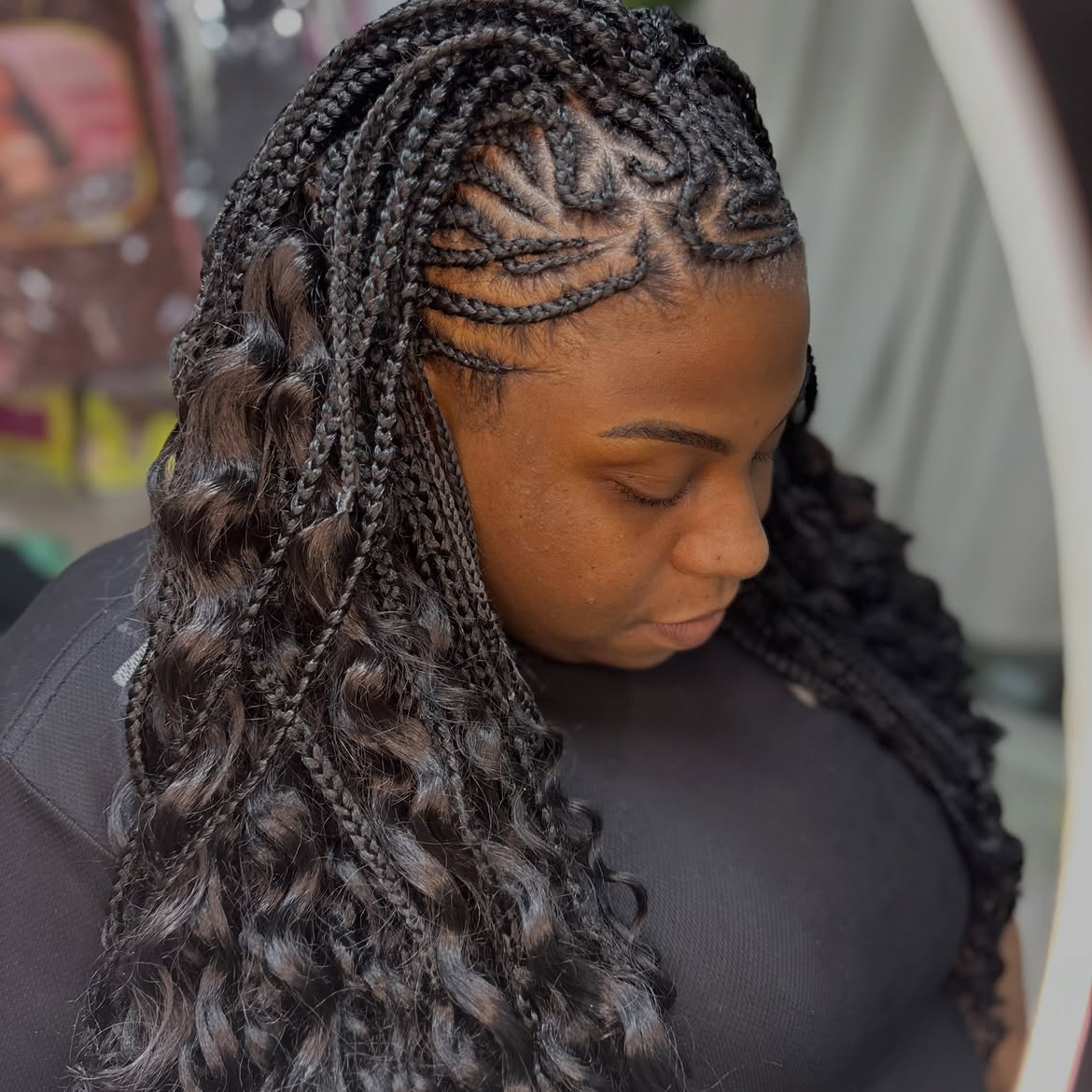 Chic Crochet Braids With Wavy Ends