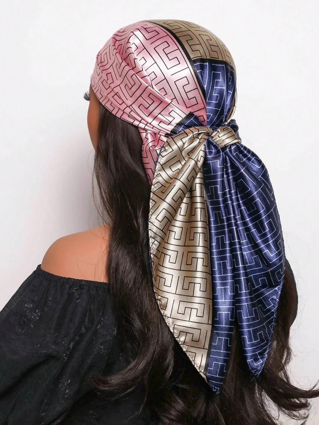 Chic Headscarf With Loose Waves
