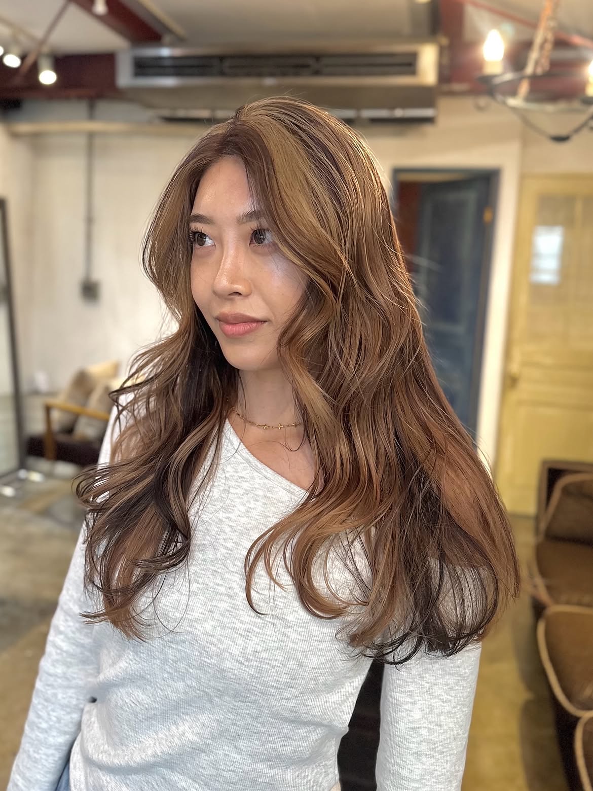 Chocolate Brown Hair With Honey Blonde Lowlights