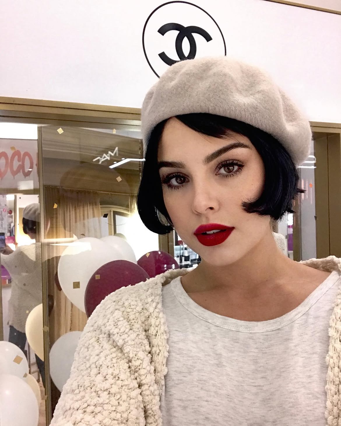 Classic Chin Length French Bob With Baby Bangs