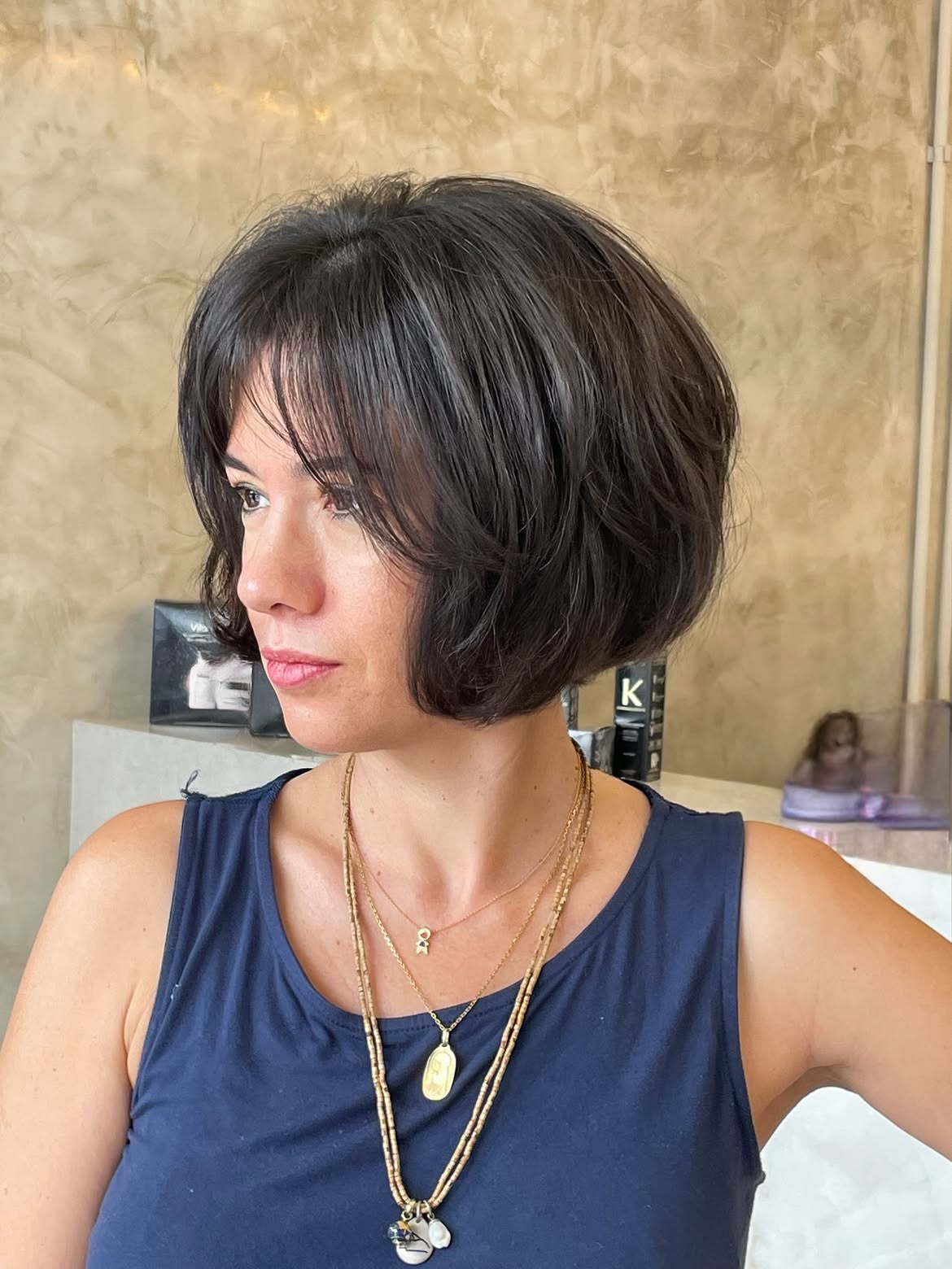 Classic French Bob With Soft Wispy Bangs