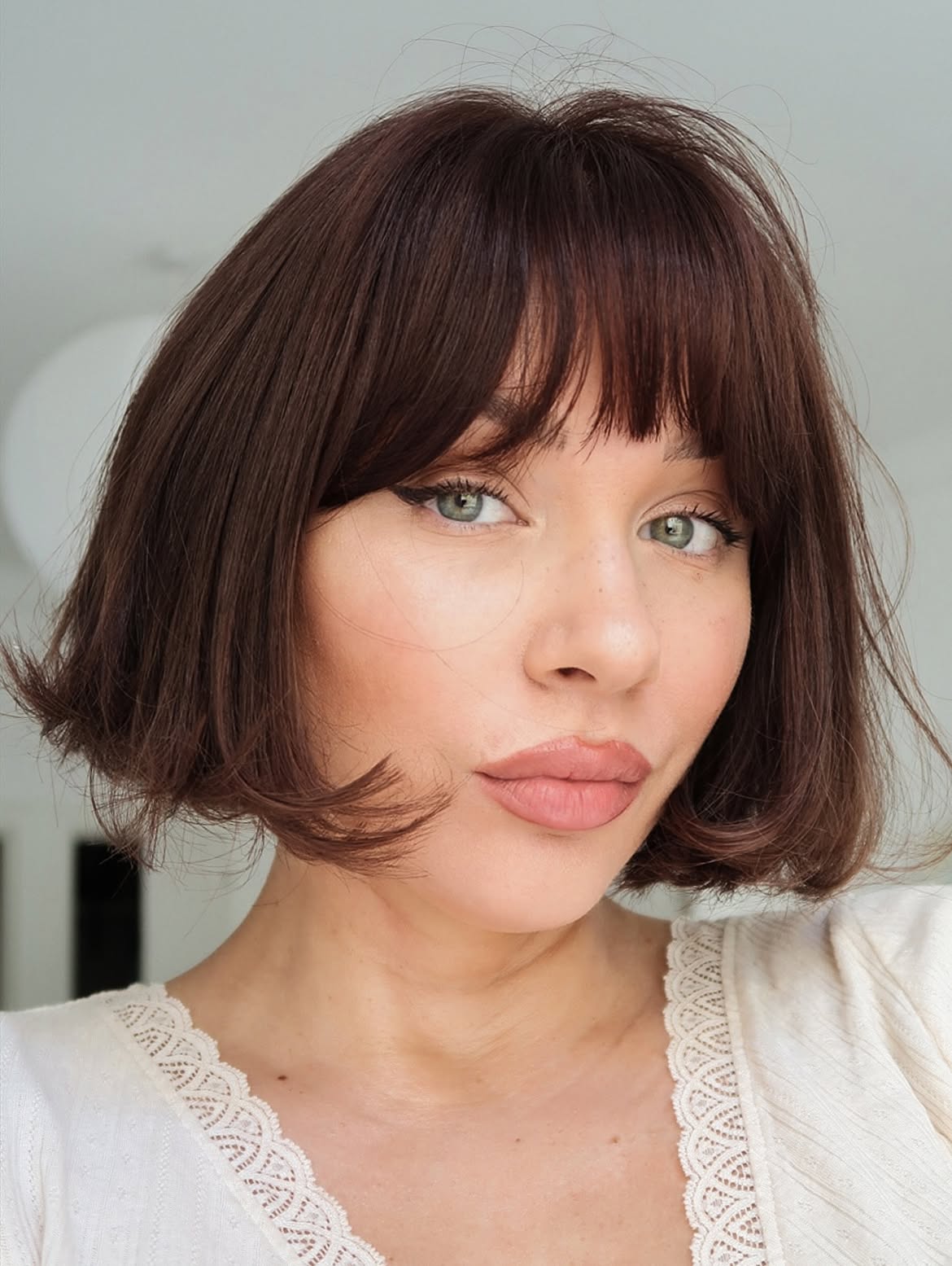 Classic French Bob With Soft Wispy Fringe