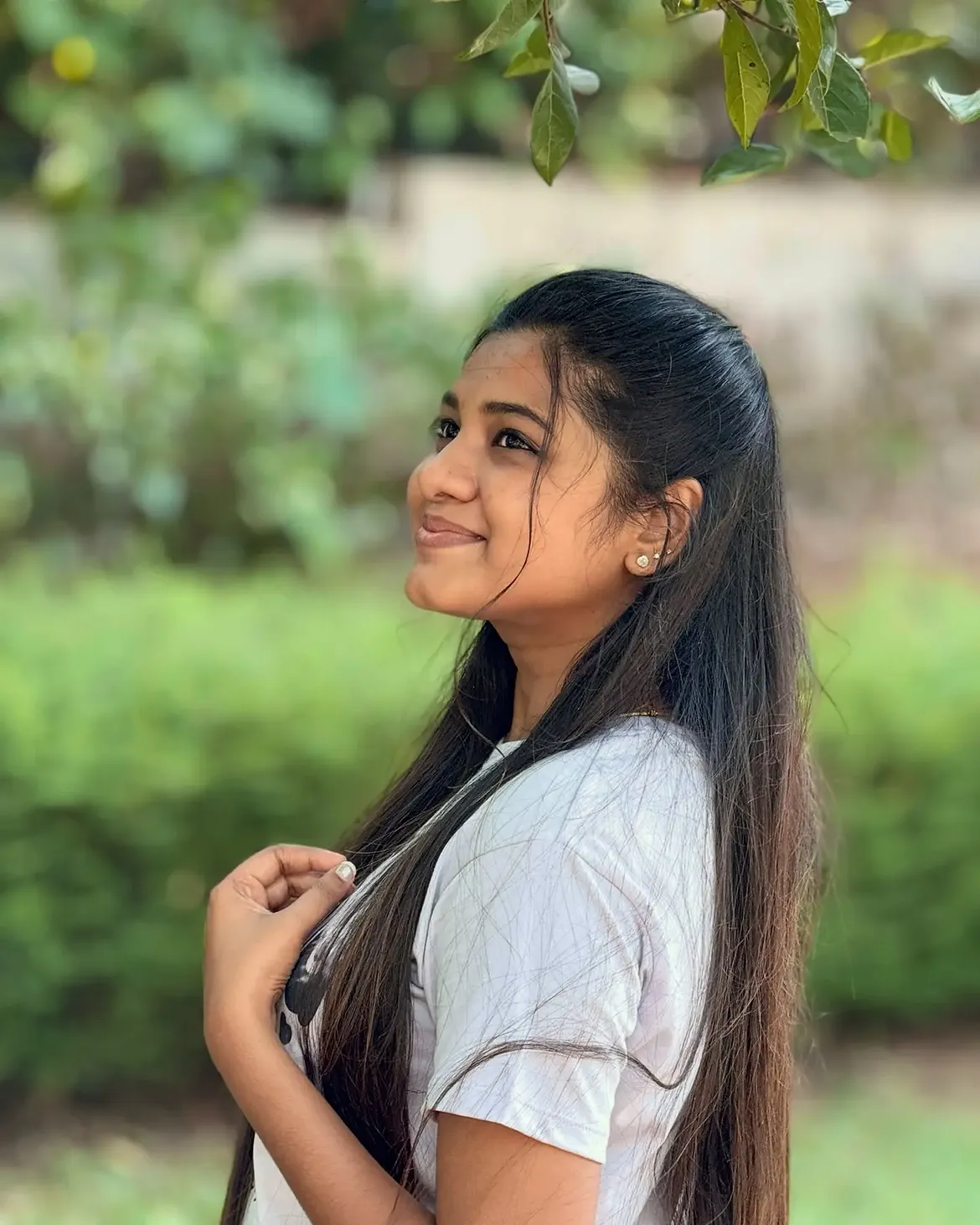 Classic Half Up Half Down Sleek Straight Hairstyle