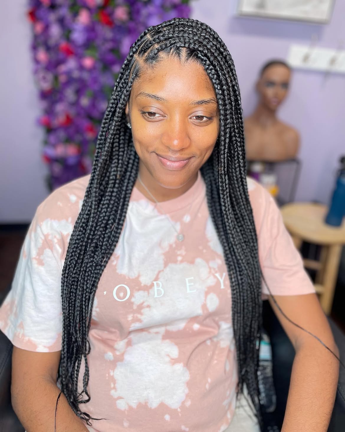 Classic Mid Back Pop Smoke Braids