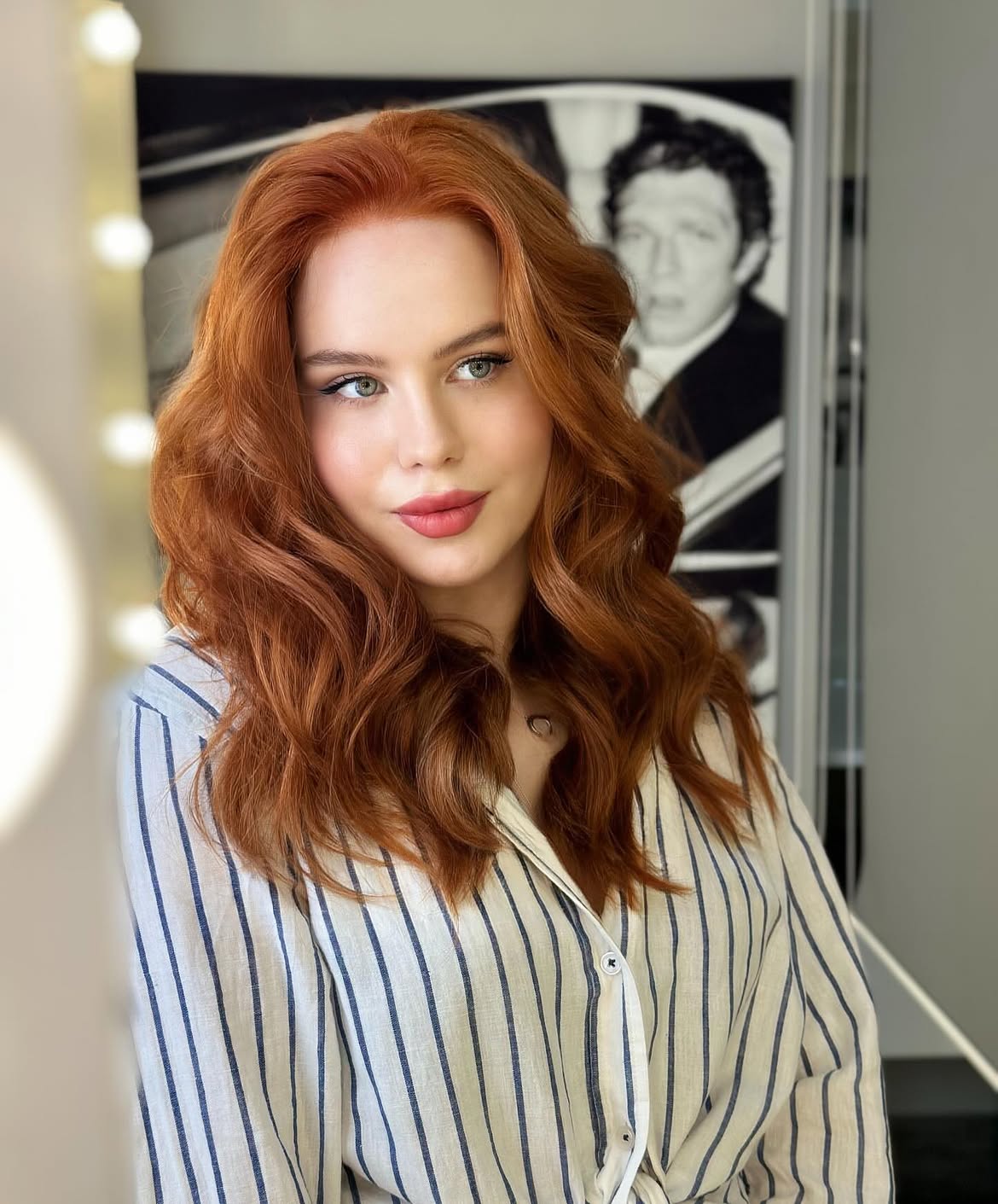 Copper Balayage Waves With Face-Framing Layers