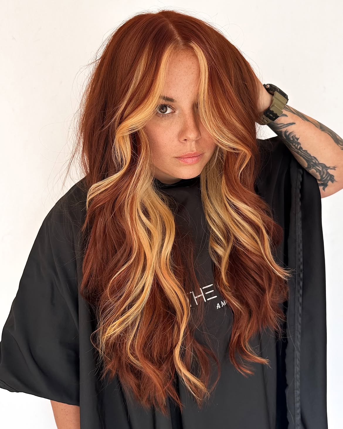 Copper Base With Blonde Money Piece Waves