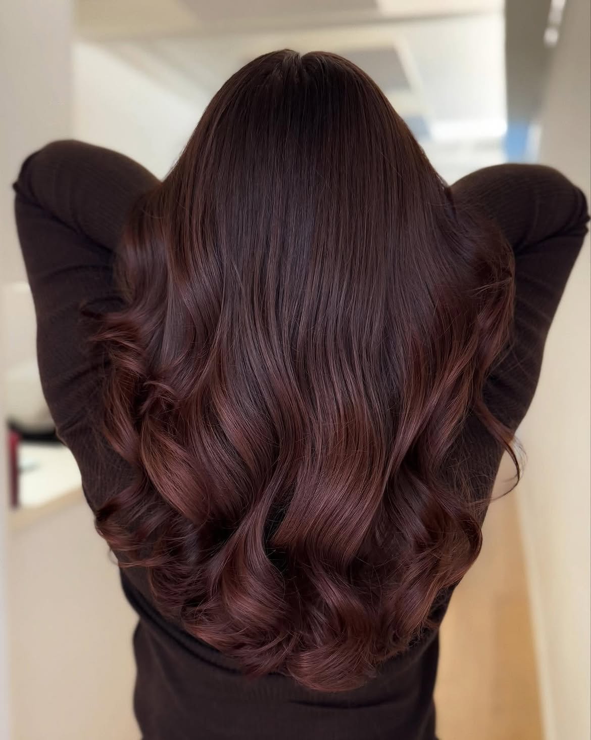 Deep Copper Brown Waves With High Gloss Finish