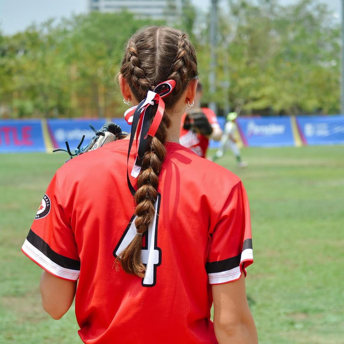 Double Dutch Braids With Ribbon Accent