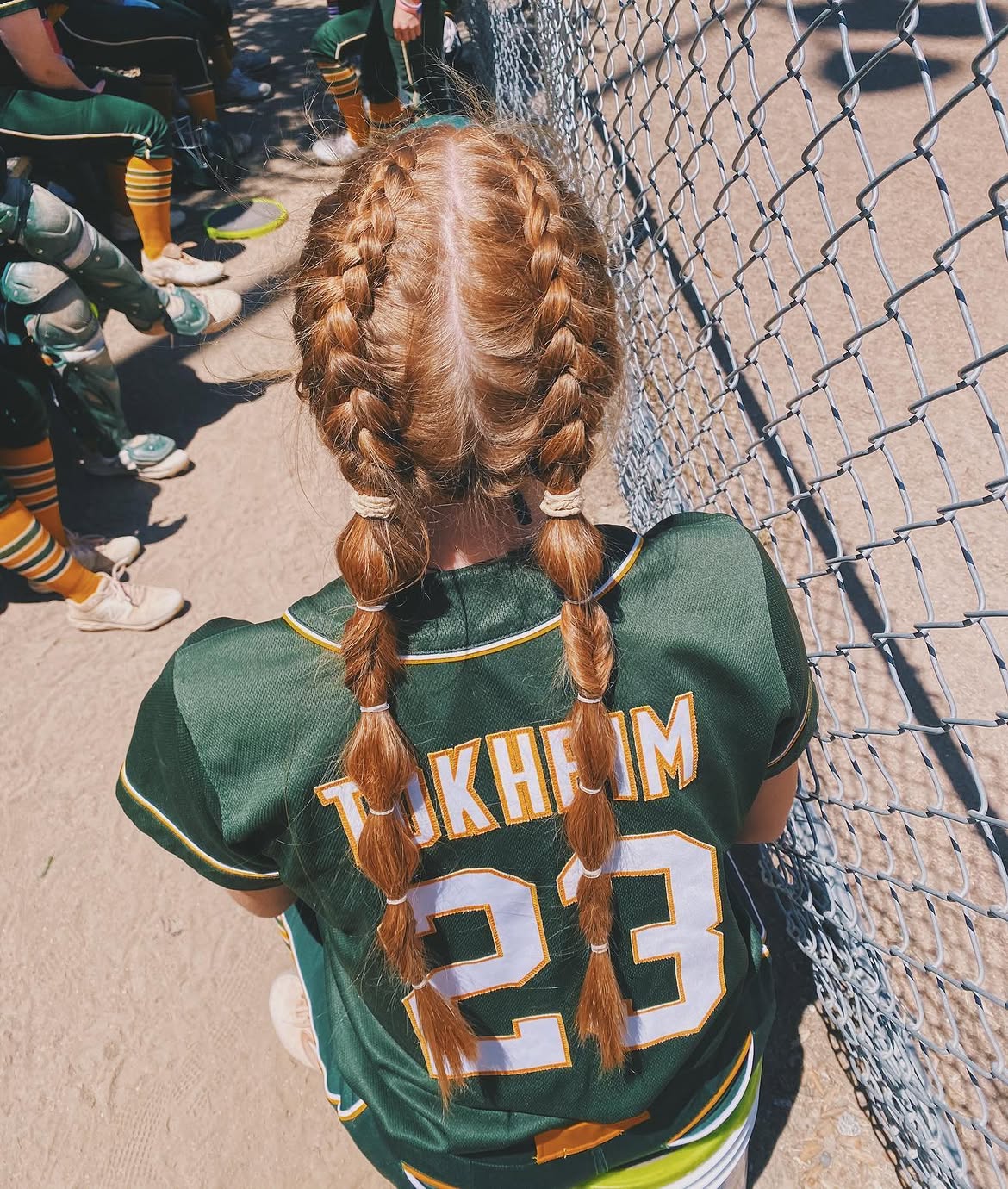 Dutch Braids With Bubble Effect Bottoms