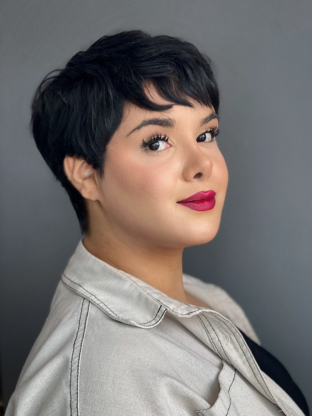 Edgy Textured Pixie With Wispy Bangs