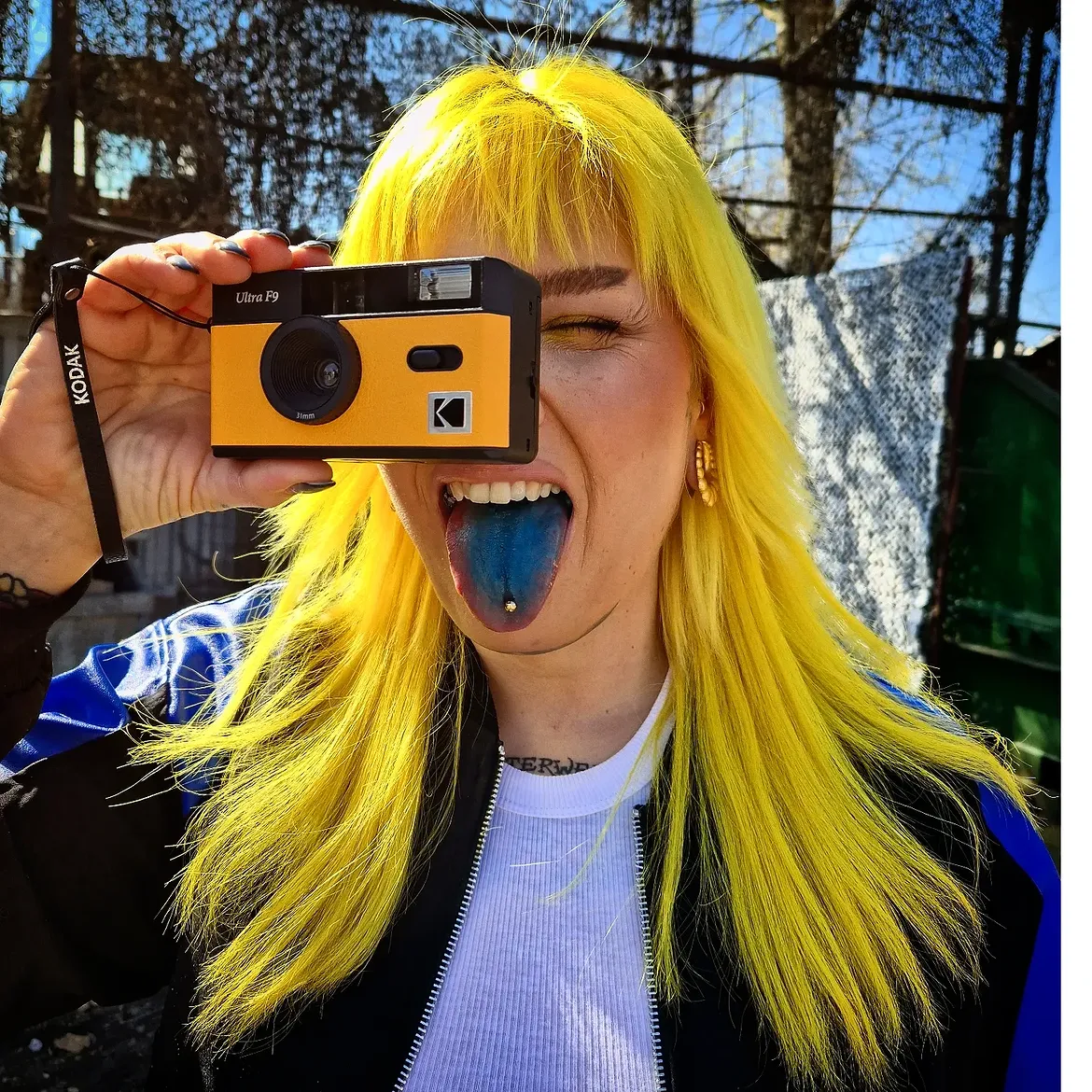 Electric Neon Yellow Shag With Wispy Fringe