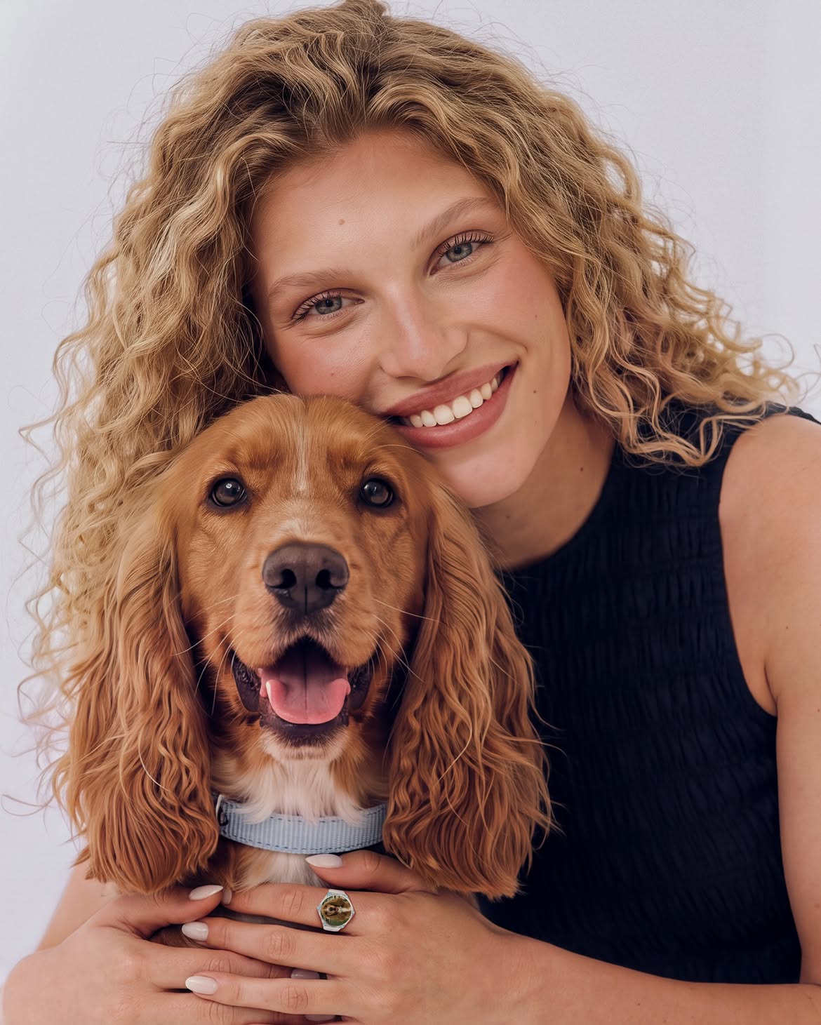 Golden Honey Blonde Effortless Spiral Curls