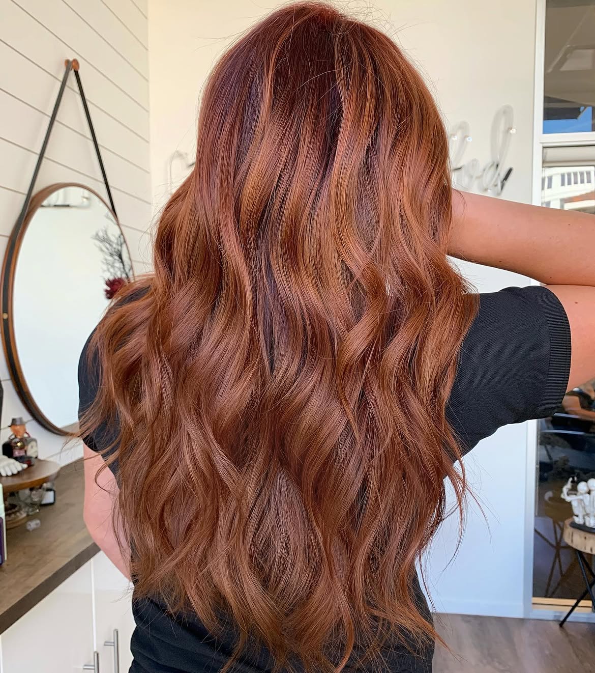Lived In Copper Brown Waves With Rich Depth