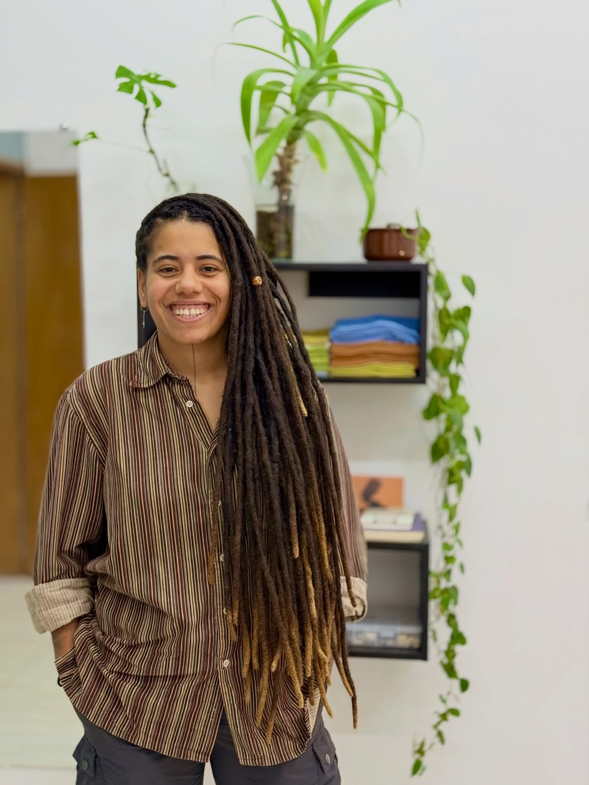 Natural Locs With Sun-Kissed Ombre Tips
