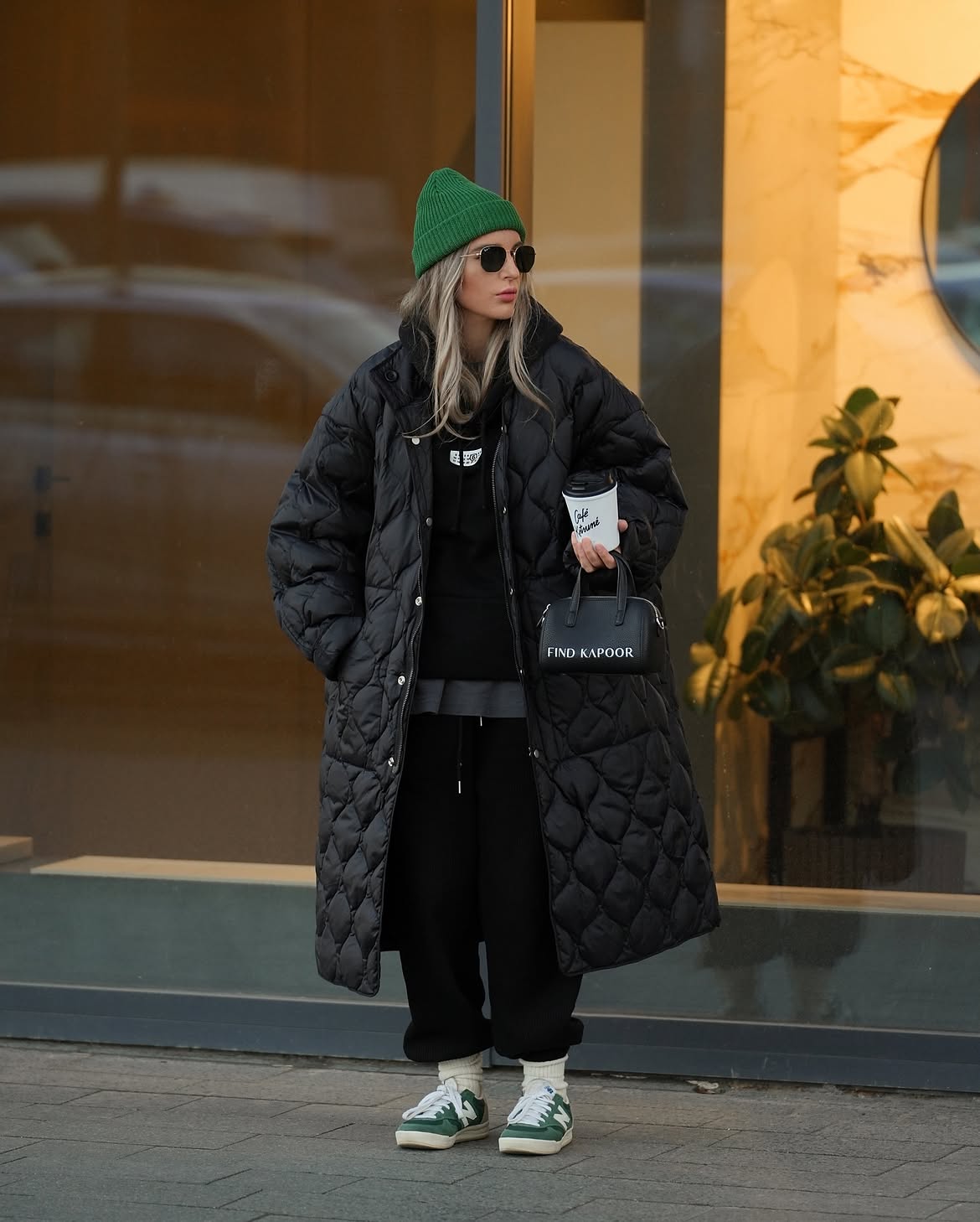 Quilted Puffer Coat With Athleisure Essentials