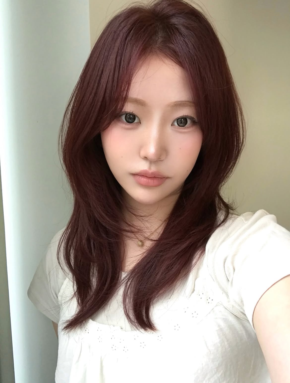 Rich Auburn Balayage With Face Framing Layers