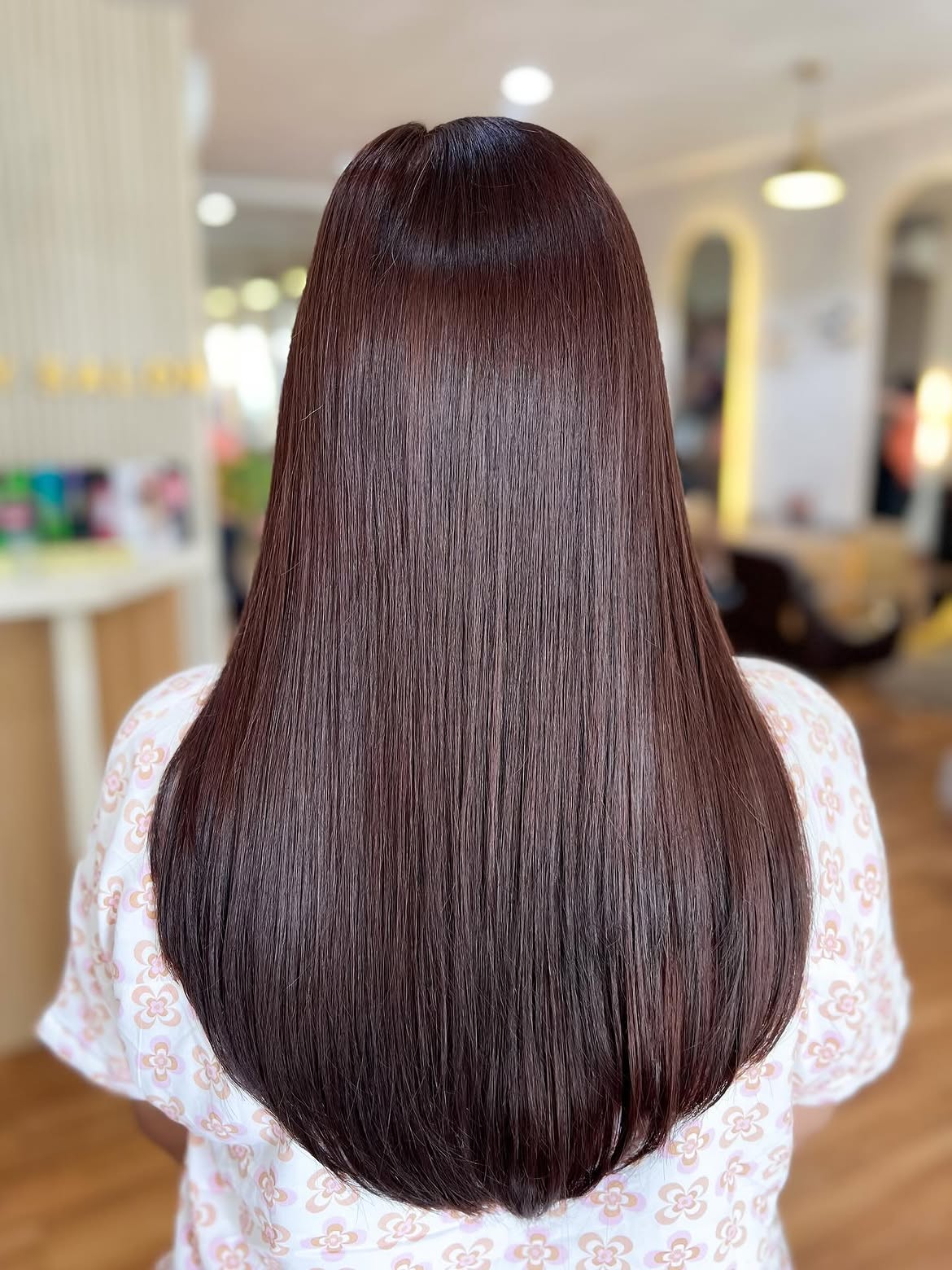 Rich Auburn Glossy Long Hair