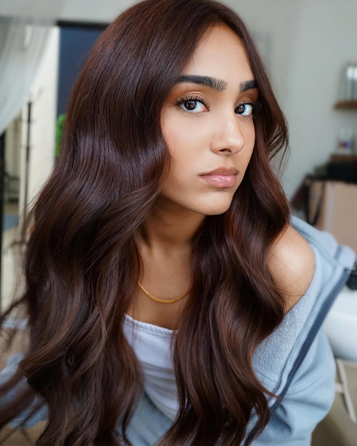 Rich Chocolate Brown Soft Waves
