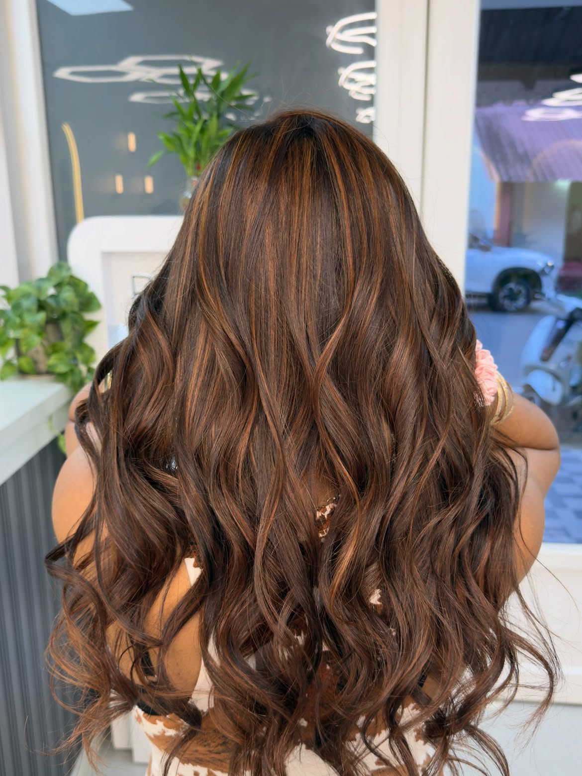 Rich Chocolate Brown With Warm Caramel Highlights