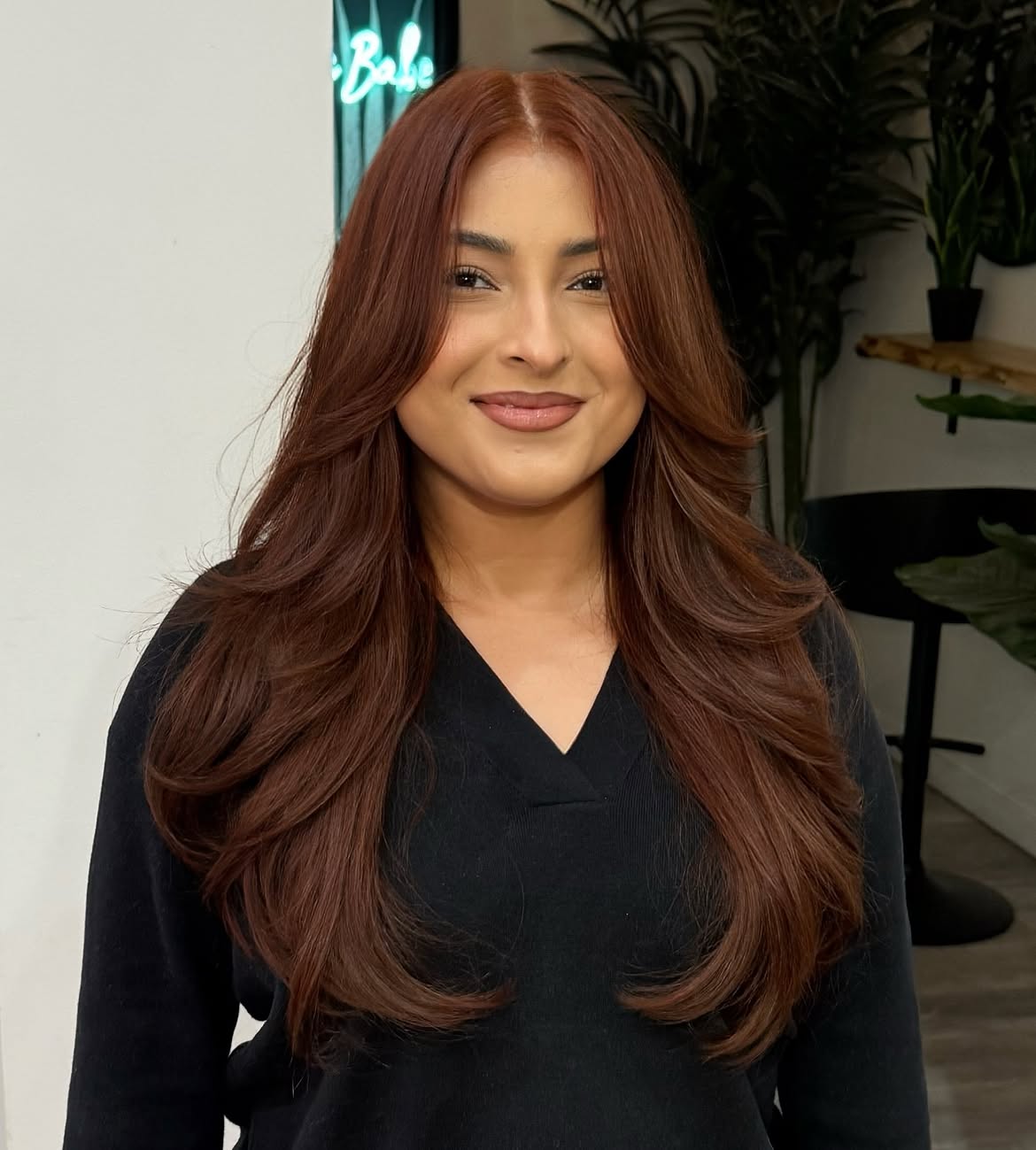 Rich Copper Brown Layers With Face Framing