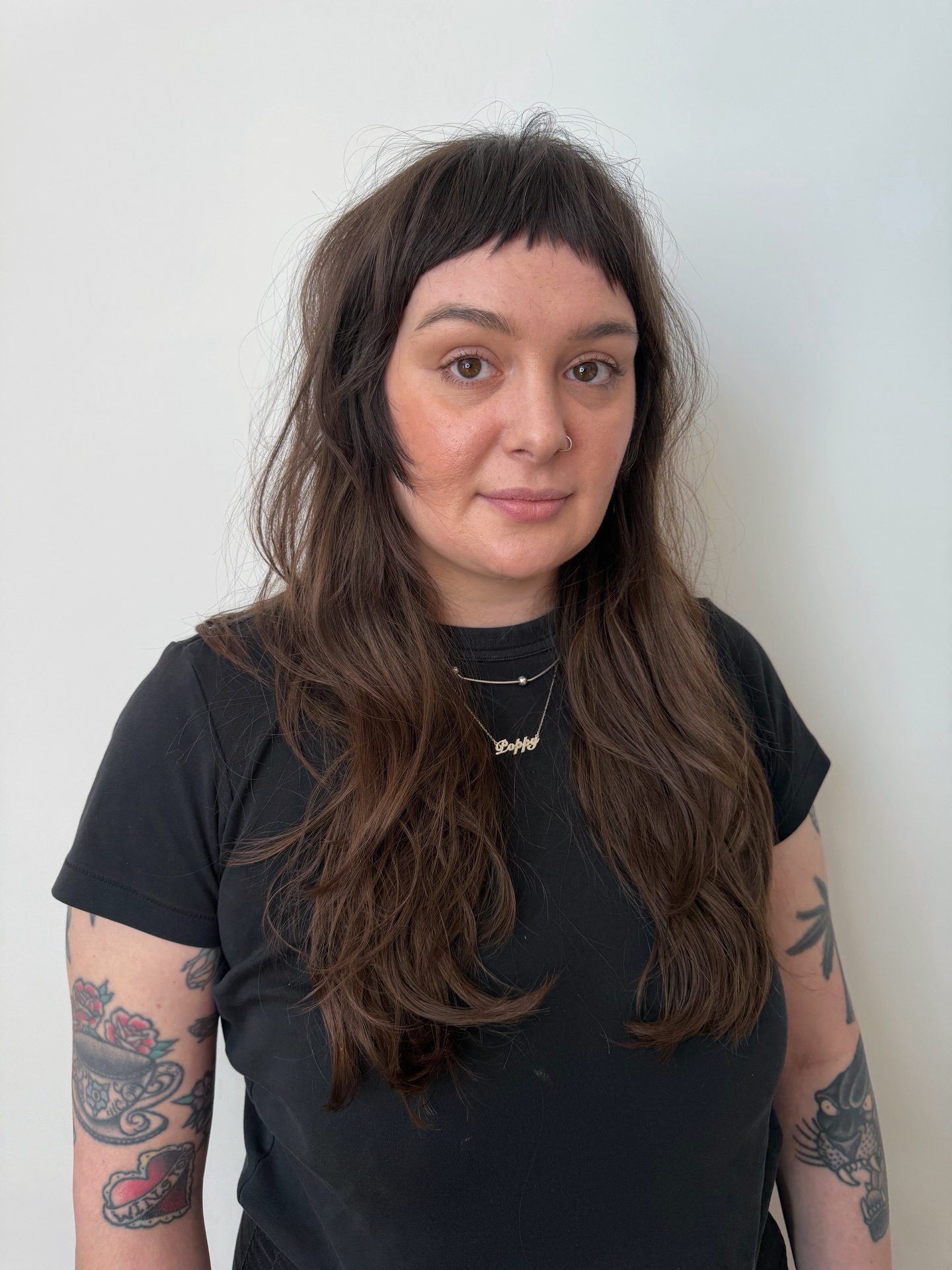 Shaggy Layers With Piecey Micro Bangs