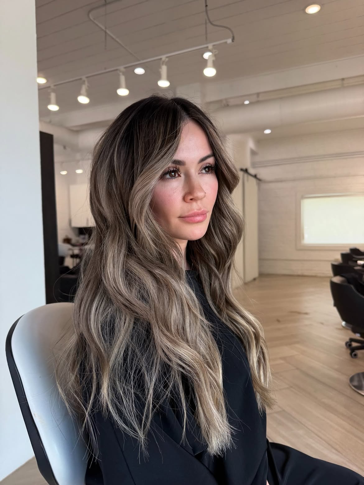 Soft Bronde Balayage With Face-Framing Layers