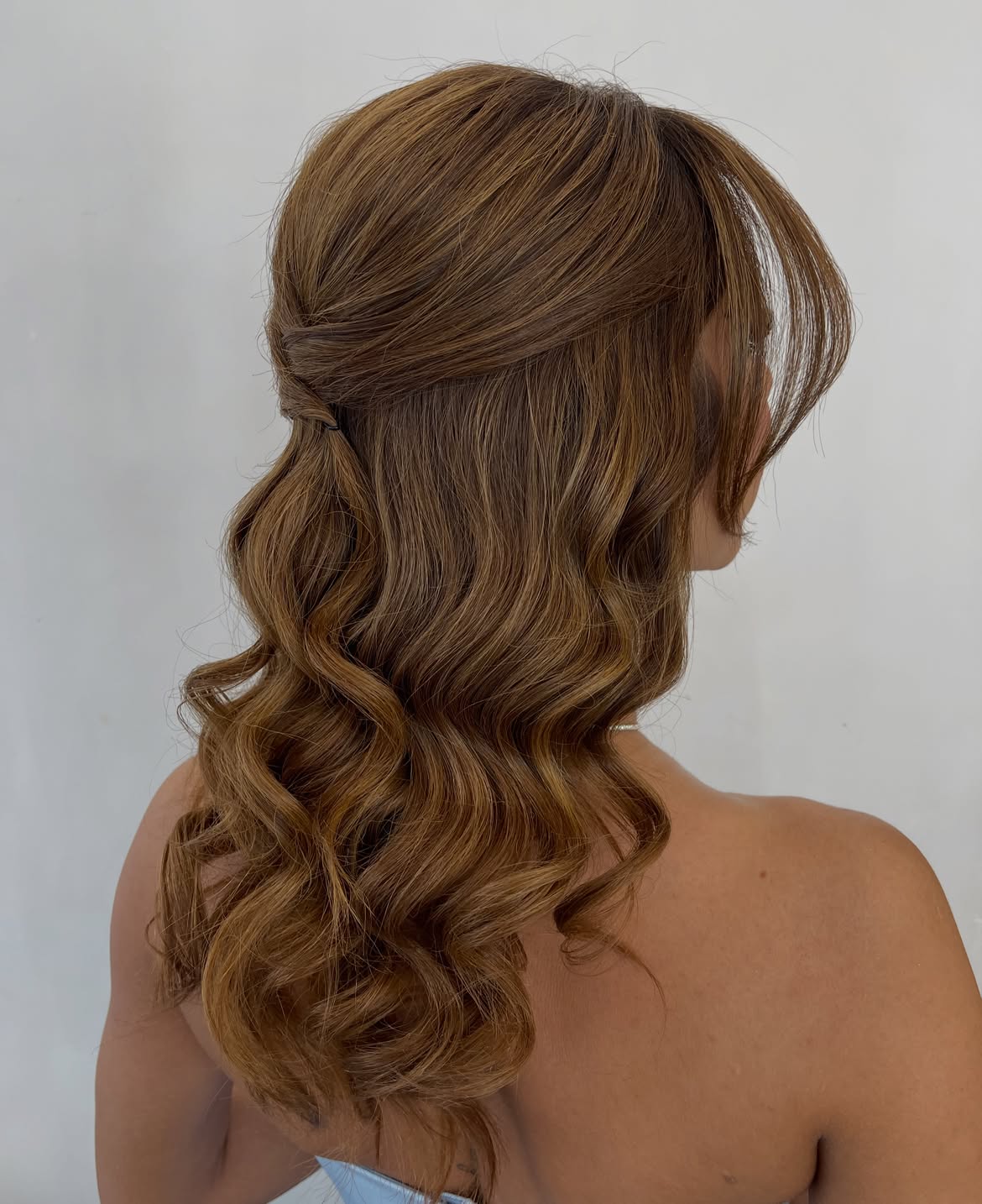 Soft Half Up Half Down Waves For Fine Hair