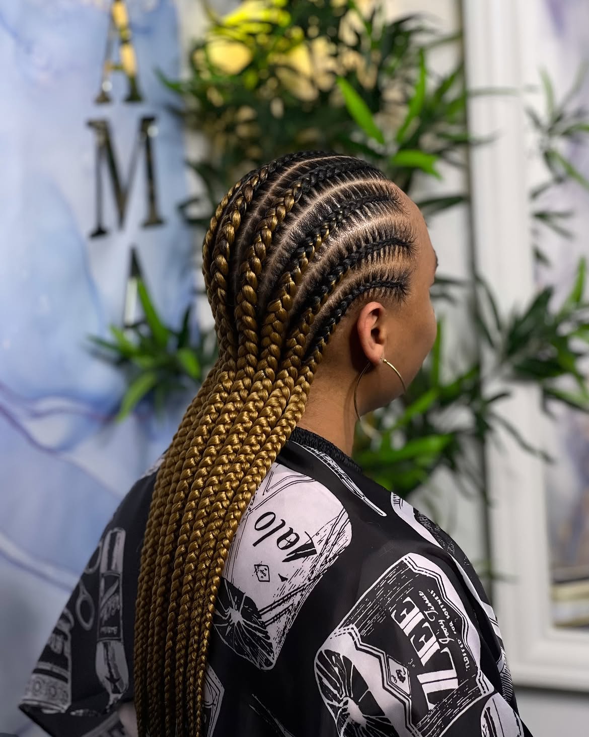 Stunning Two Tone Pop Smoke Braids