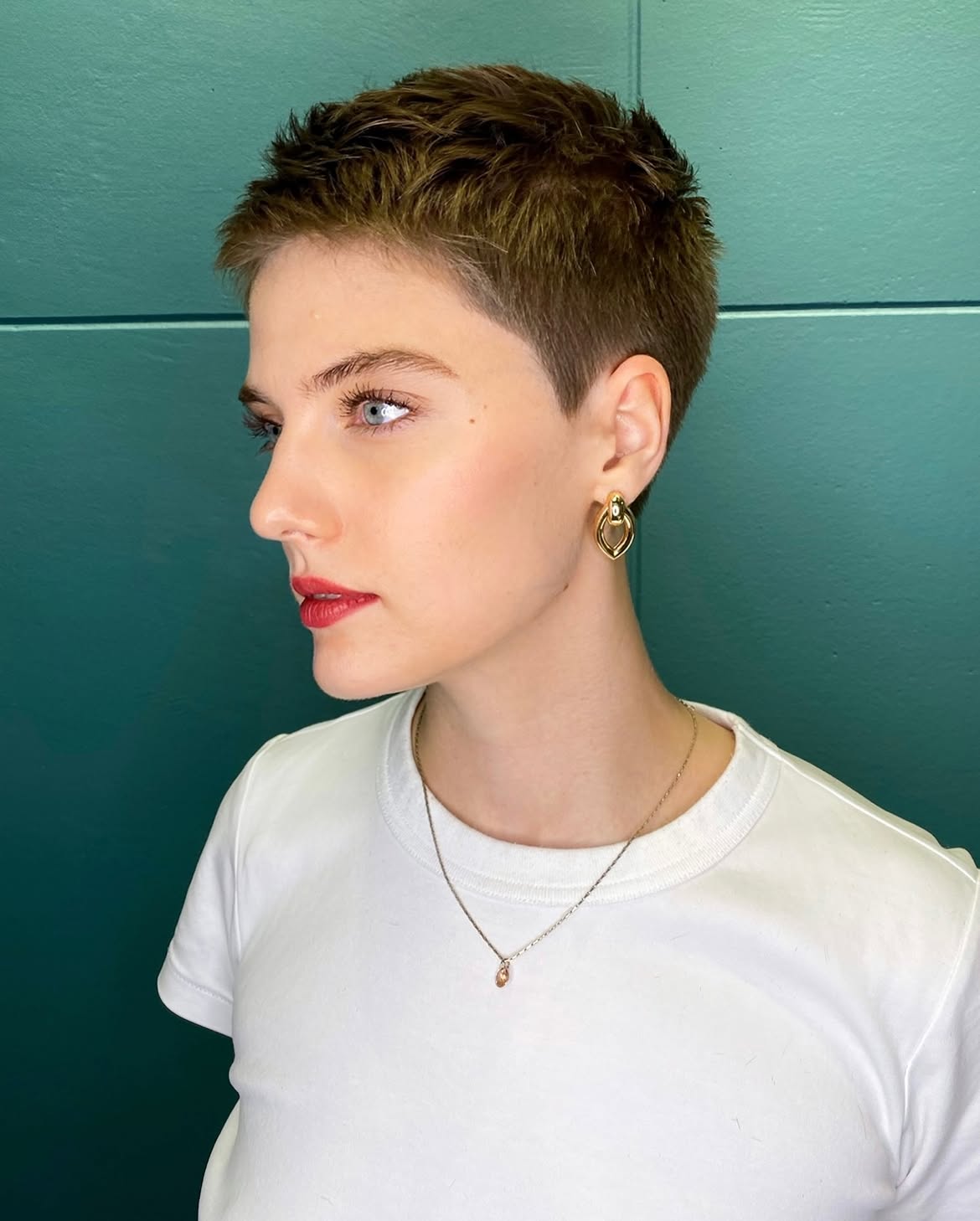 Tapered Pixie With Textured Top And Undercut
