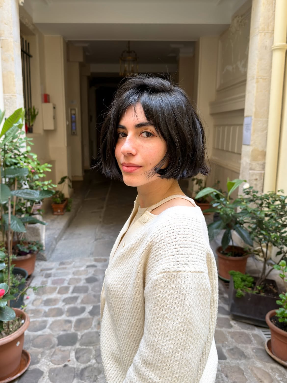 Textured French Bob With Soft Wispy Fringe