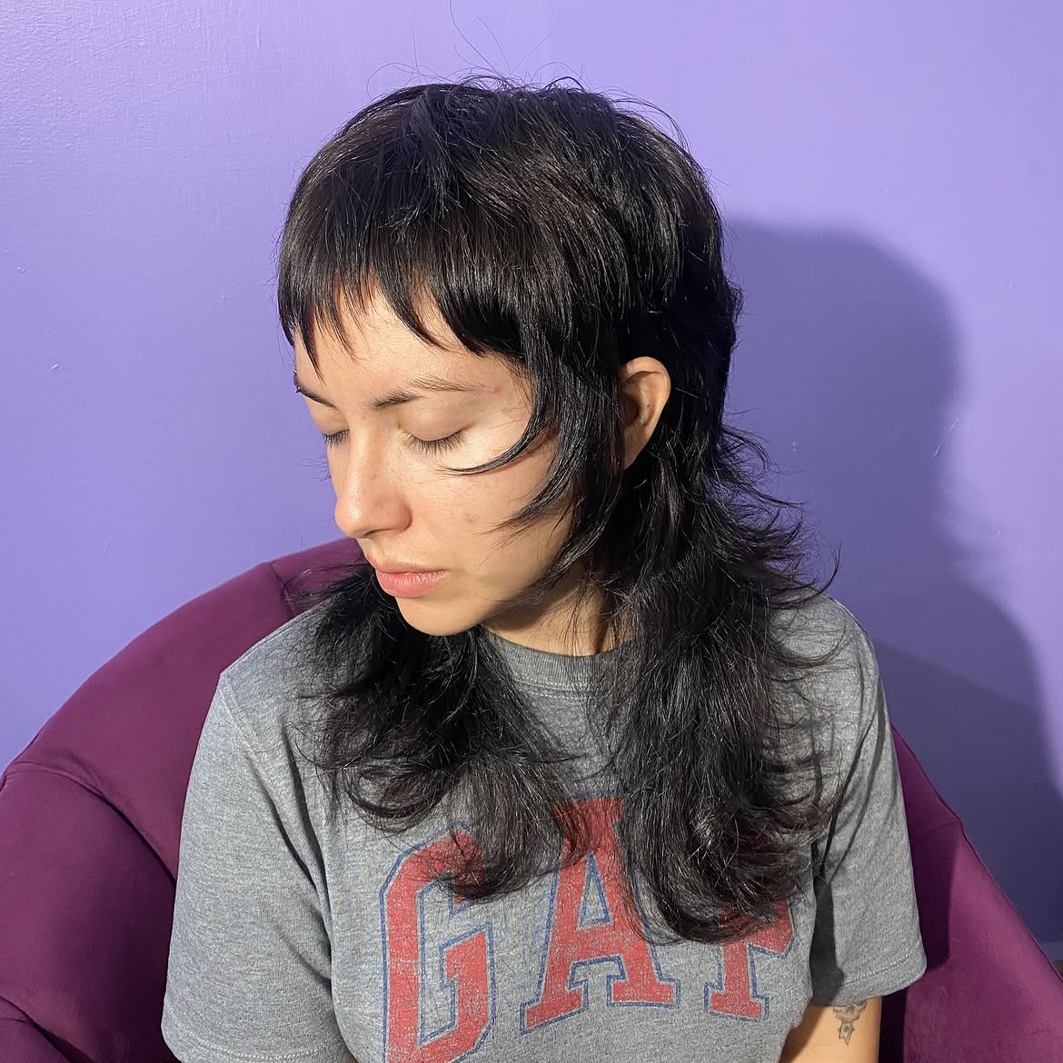 Textured Shag Mullet With Choppy Face Framing Layers