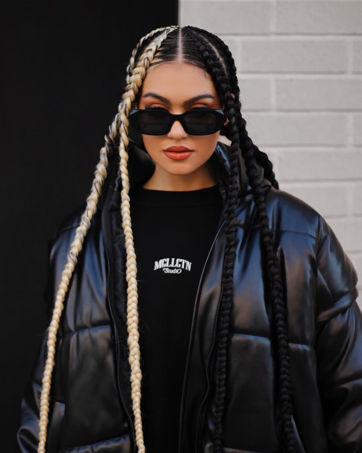 Two-Tone Braids With Dramatic Contrast
