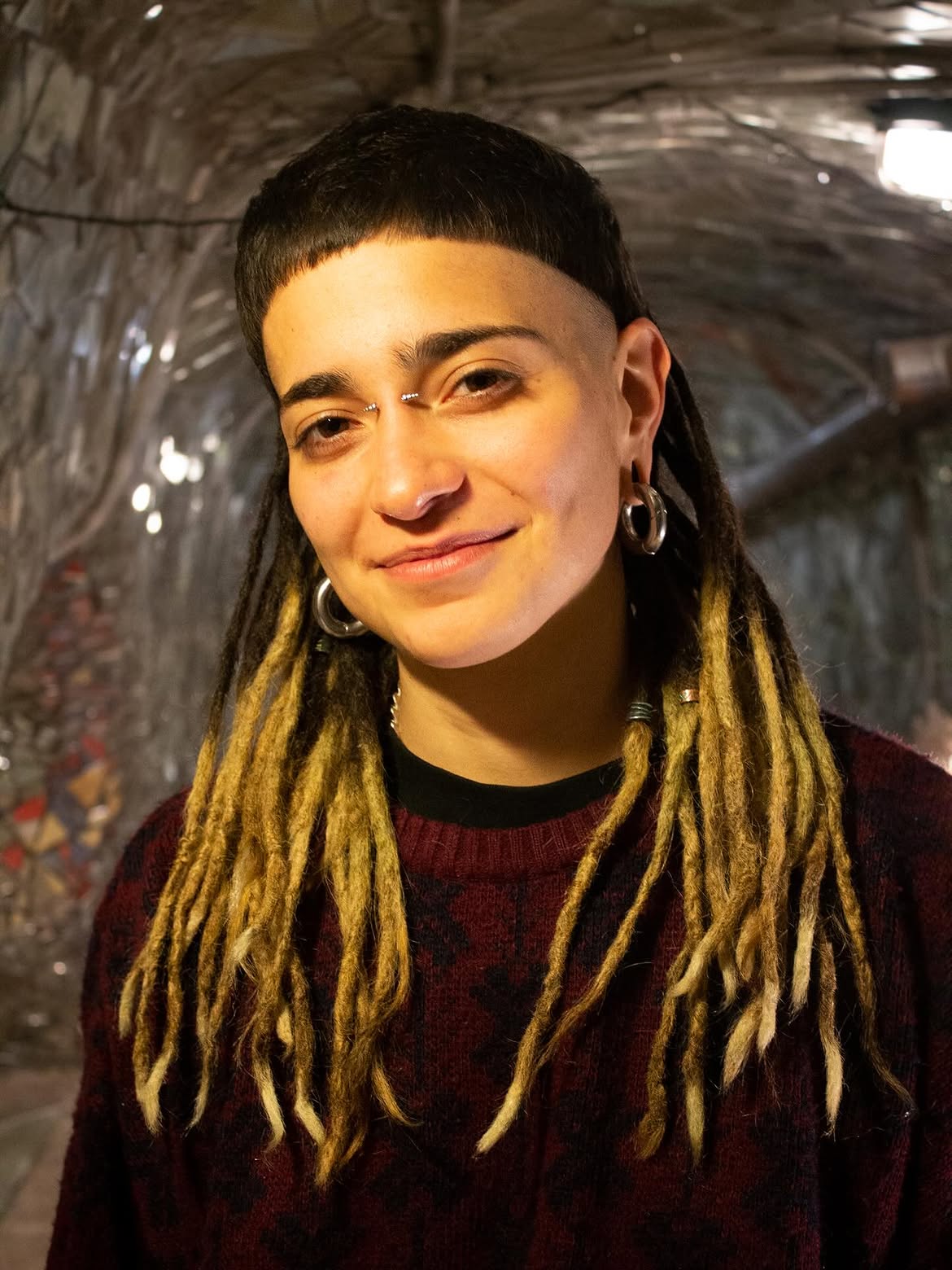 Undercut Mullet With Blonde Dreadlocks