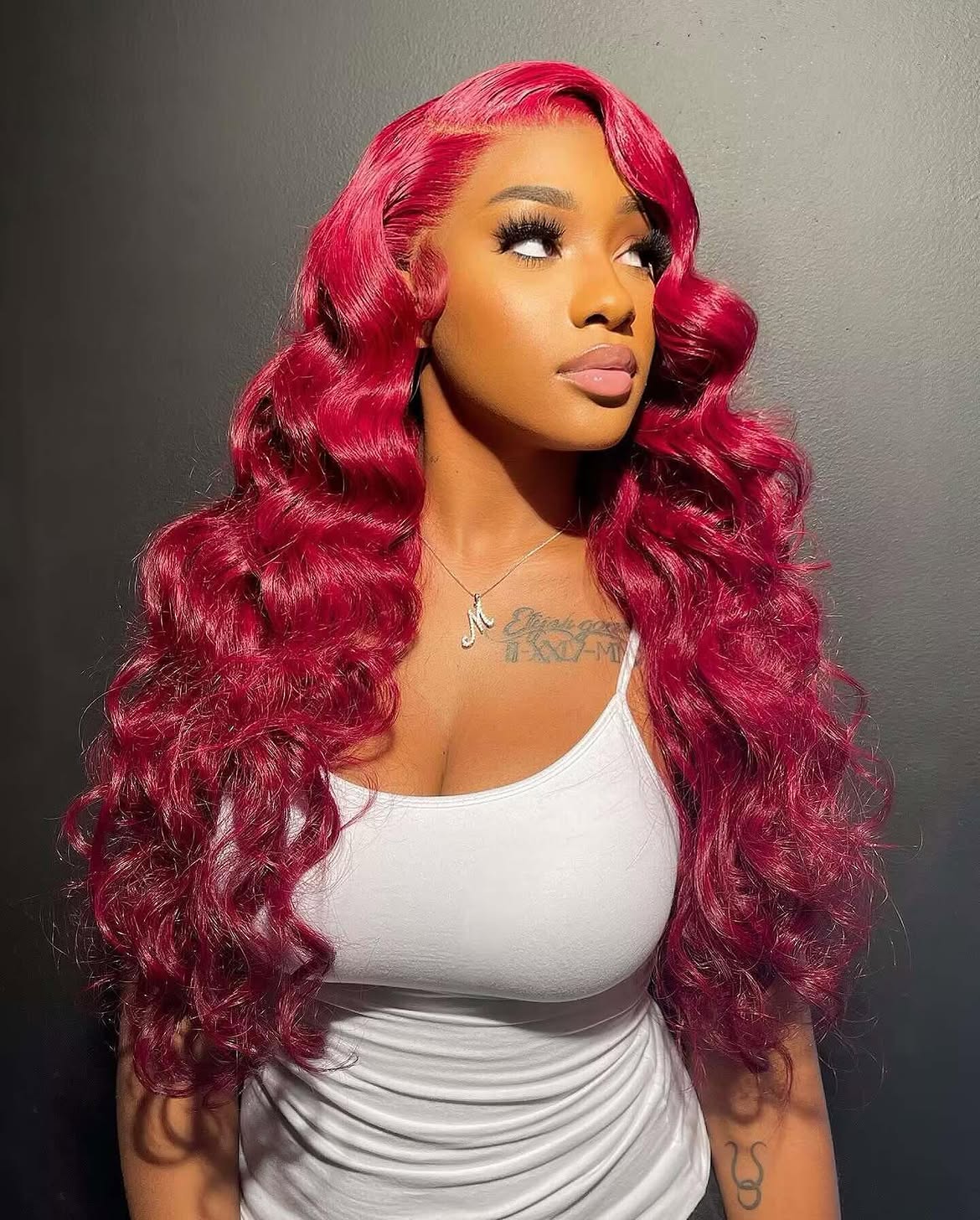 Vibrant Cherry Red Body Waves