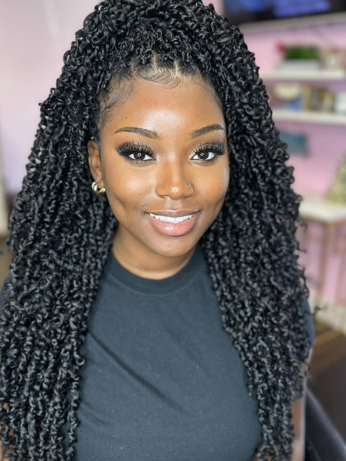 Voluminous Spring Twists Crochet Braids