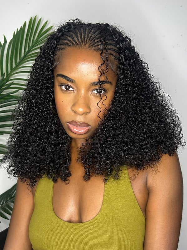 Collarbone Curls With Braided Accents Collarbone Curls With Braided Accents — 3c Hairstyles