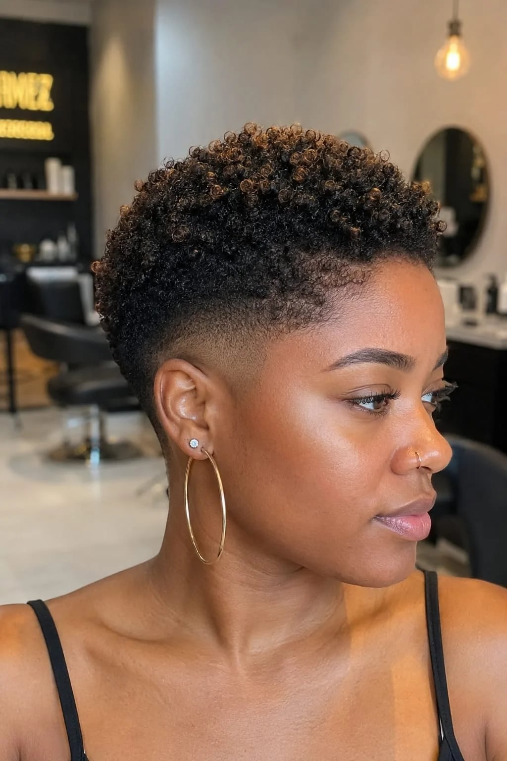 Tapered Cut With Faded Sides and Natural Texture — 4b Hairstyles