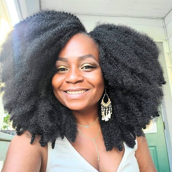 Voluminous Mid-Back Natural Afro — 4b Hairstyles