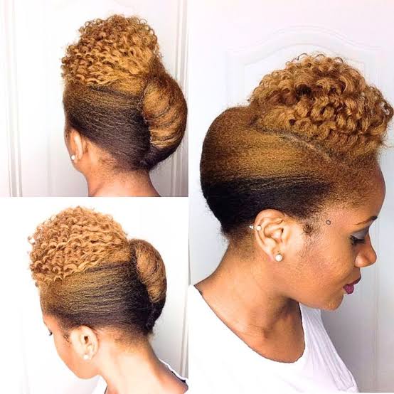 Elegant Updo With Dark Brown to Blonde Highlights — 4b Hairstyles