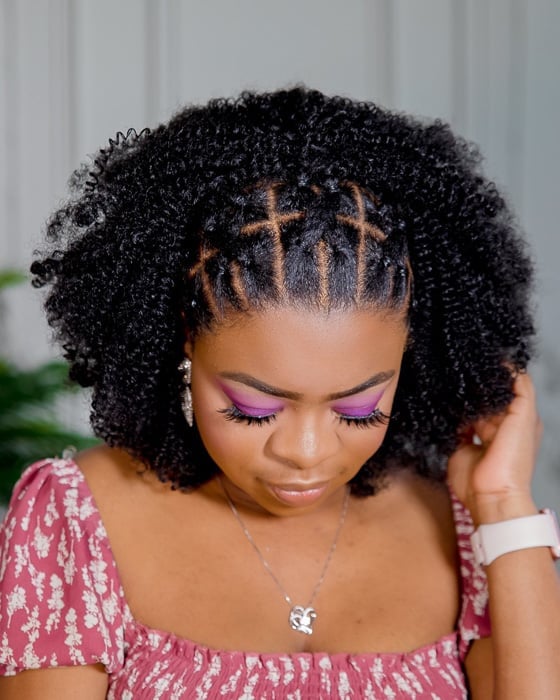 Short Blonde Undercut With Braids — 4b Hairstyles