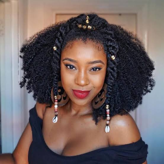 Collarbone Layered Air-Dried 4b Hair — 4b Hairstyles