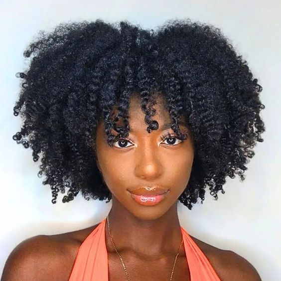 Shoulder Length Afro With Defined Coils — 4c Hair