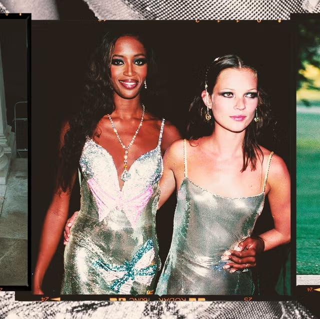 Sparkly Slip and Chainmail Dresses Sparkly Slip and Chainmail Dresses — 90s Party Outfit
