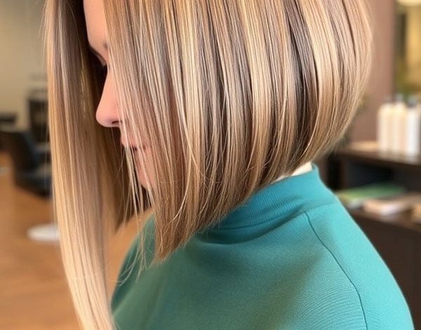 25 A-Line Haircuts to Personalize Your Style: Dramatic Angled A-Line Bob