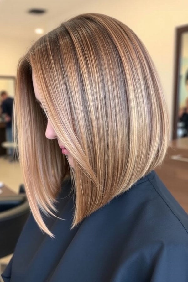 Chin Length A-Line Bob With Face Framing