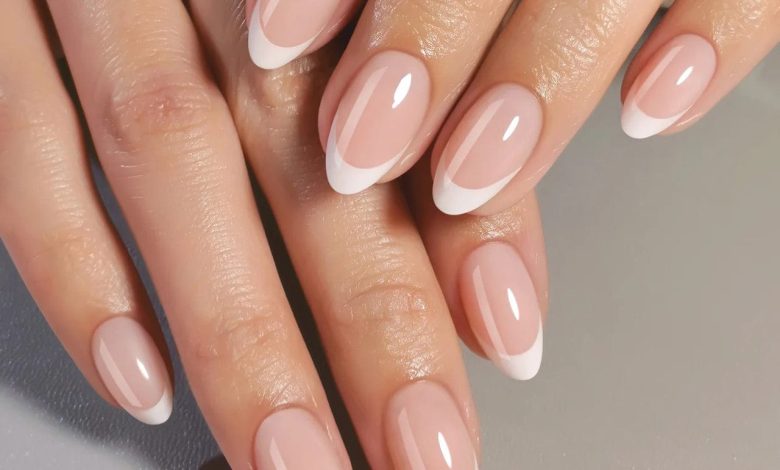 Almond French Tip Nails | Soft Gel Press-Ons – HOLY GRAIL NAIL
