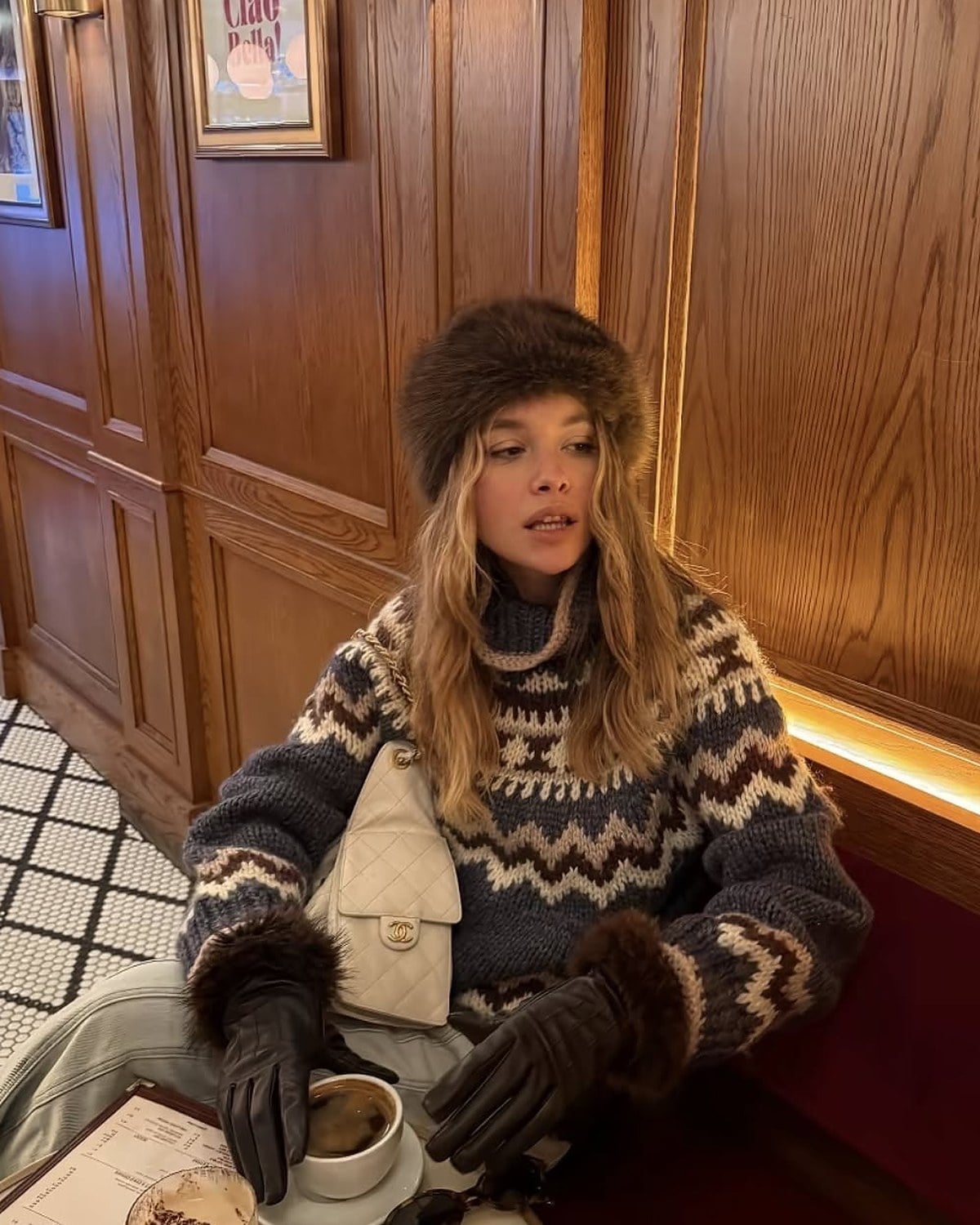 Fair Isle Sweater With Fur Trim Fair Isle Sweater With Fur Trim — Apres Ski Outfits