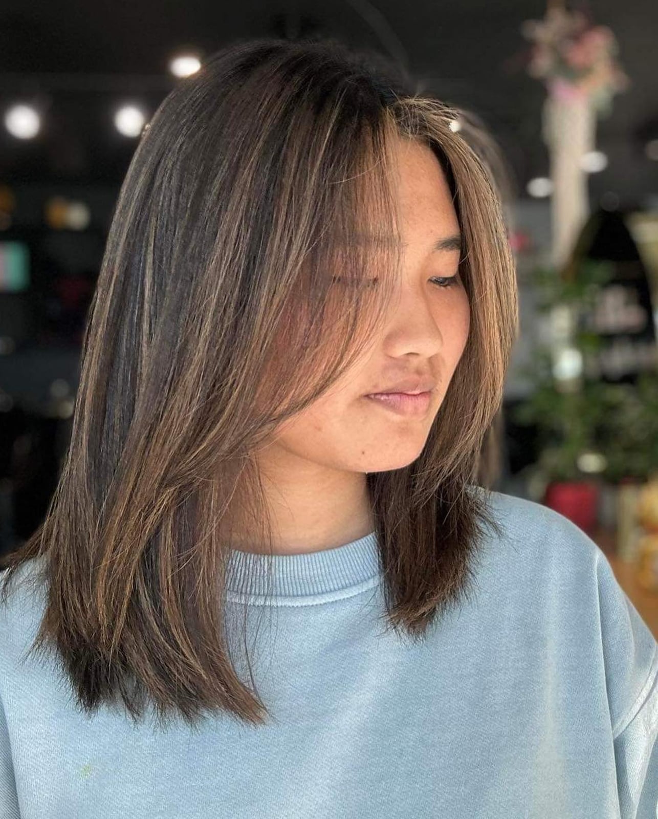 Collarbone Lob With Face-Framing Layers Collarbone Lob With Face-Framing Layers — Asian Haircuts