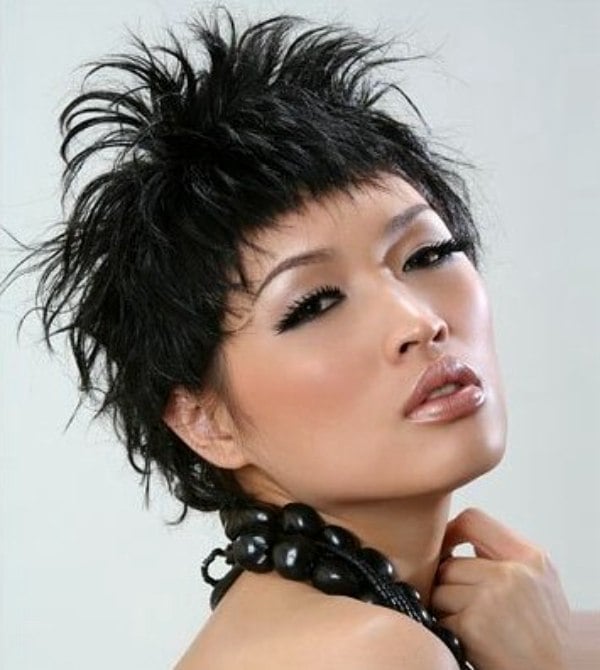 Edgy Spiky Pixie With Short Bangs Edgy Spiky Pixie With Short Bangs — Asian Haircuts